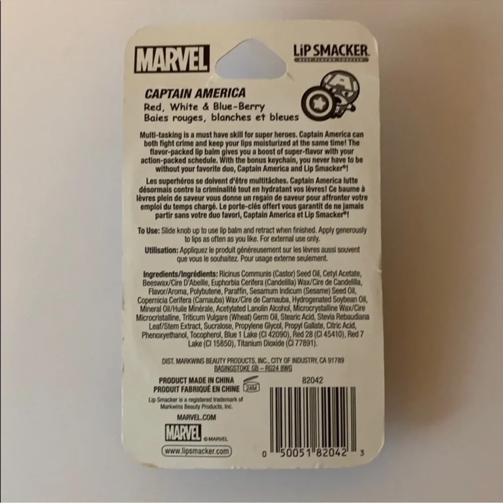 Lip Smacker Marvel Superhero Bundle of Iron Man and Captain America  Lip Balms